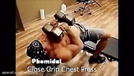 تمرین خوب پرس قفسه سینه close grip chest press