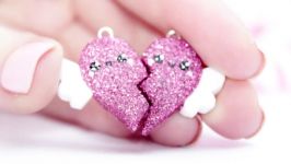 ♡ DIY GLITTER BFF Heart Charms  In Polymer Clay ♡  Kawaii Friday