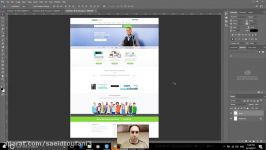 21 طراحی web page  قسمت اول  فتوشاپ مقدماتی Adobe photoshop 2017  سعید طوفانی
