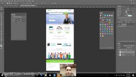 22 طراحی web page  قسمت دوم  فتوشاپ مقدماتی Adobe photoshop 2017  سعید طوفانی