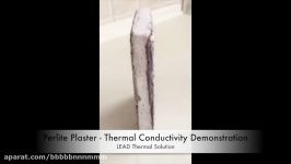 Perlite Plaster  Thermal Conductivity Demonstration