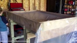 wood fired Pizza oven build cast from perlite concrete how to