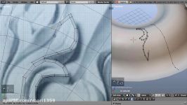 Blender 3D  Circular ornament modeling timelapse