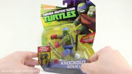 Knockout Ninja Leo Teenage Mutant Ninja Turtles Nickeldeon Action Figure Video Review