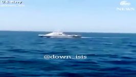 تیراندازی ناو آمریکایی باطراف قایق سپاه پاسداران انقلاب اسلامی در خلیج فارس