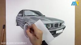 تایم لپس نقاشی BMW E34 540i