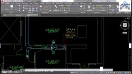 تاسیسات مکانیکی ساختمان4طبقه AutoCAD پلان سرمایش