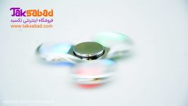 فیجت اسپینر سه پره چراغ دار براق Shiny LED Spinner