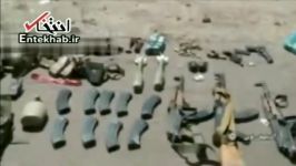 اجساد تجهیزات تیم تروریستی منهدم شده توسط سپاه