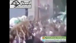 حادثه عجیب انفجار وحشتناک جسد داعشی هنگام تشییع جنازه