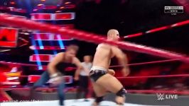 WWE RAW 7 August 2017  Dean Ambrose VS Cesaro Raw Tag Team Champion