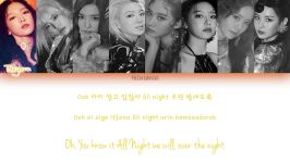 Girls’ GenerationSNSD – All Night LYRICS COLOR CODED HAN ROM ENG