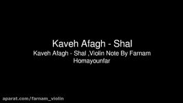 Kaveh Afagh  Shal Violin Sheet Music