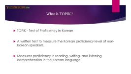 TOPIK Test Introduction  Everything You Need to Know