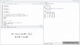 آموزش نرم افزار R  جبر ماتریس Matrix Algebra  بخش دوم