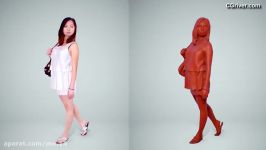 3D Human Model Realistic Casual Woman for 3ds Max Cinema 4DSketchUpRhino VRay and Thea Render