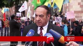 تظاهرات ماه مارس کردها ارمنستان در حمایت کردها سوریه