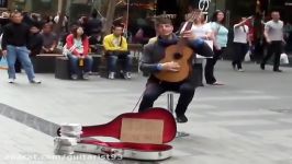 Tom Ward Busking Playing Guitar گیتار