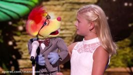 خوانندگی دختر 12 ساله عروسک در استعداد یابی آمریکا