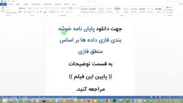 خوشه بندی فازی داده ها بر اساس منطق فازی