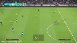 گیم پلی بازی PES 2018 بارسلونا دورتموند