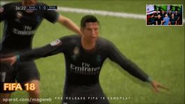 مقایسه گیم پلی بازی FIFA 18 PES 2018