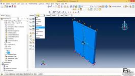 3D Plate with hole subjected to displacement in abaqus