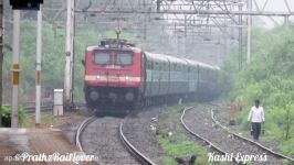 16 in 1 TRAINS One Amazing Rainy Day UNIQUE COVERAGE TRAINS in COOL RAIN INDIAN RAILWAYS