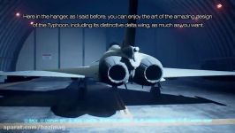 ویدئوی گیم پلی بازی Ace Combat 7 نمایش هواپیما، نقشه