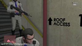 Sly Shooter  GTA 5 Michael And Trevors Police Station AssaultFive Star Escape