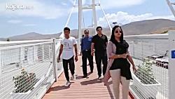 پل معلق مشگین شهر هیجان پیاده روی در ارتفاع ۸۰ متری