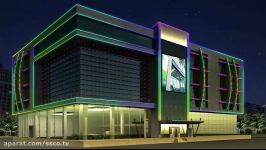 طراحی نورپردازی ساختمان اداری سلیمانیه عراق