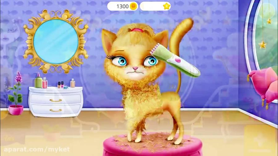 Cat Hair Salon Birthday Party  Kitty Haircut Care  Gameplay Android