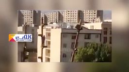 ایمنی ضعیف کارگران ساختمانی در حین انجام کار