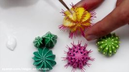 How to Sculpt Cacti Cactus Sculptures from Polymer Clay Succulents Plants