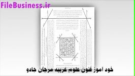 کتاب خود آموز فنون علوم غریبه مرجان جادو نوشته شیخ بهایی