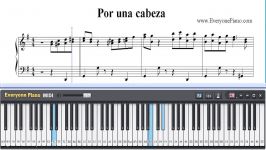 Free Por Una Cabeza  Argentine Tango Piano Sheet Music Tutorial