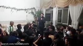 مداحی کربلایی مهدی رعنایی در منزل پدر شهید محسن حججی