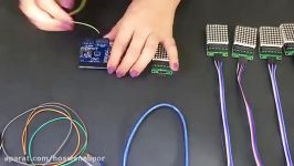 آموزش ساخت تابلو روان برد آردوینو Arduino ماژول دا