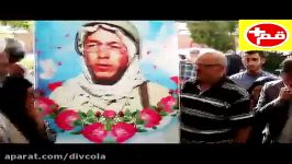 دیدار پدرومادرشهید کمال کورسل فرانسوی ازقبرپسرشان درقم