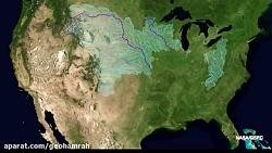 نقشه های مویرگی حوضه های رودخانه ای کشورها قاره ها