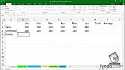 آموزش Excel  ایجاد فرمول های ساده در اکسل