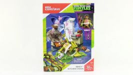 ICE CREAM KITTY Teenage Mutant Ninja Turtles Mega Construx Mikeys Kitchen Chaos Set Video Review