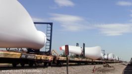 Union Pacific Vestas Wind Turbine Train