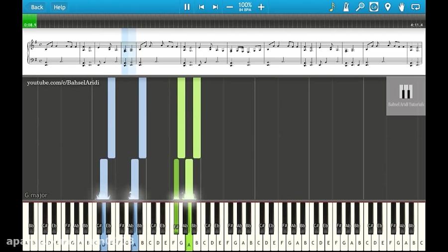 Eminem  Mockingbird Piano Tutorial پیانو امینم