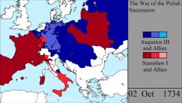 نقشه جنگ جانشینی لهستان ۱۷۳۳ ۱۷۳۸
