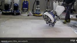 Marble floors How to grinding and polishing with Klindex Levighetor 650VS