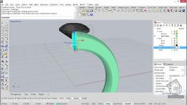 آموزش طراحی جواهرات Rhino  ساخت سطوح جای حلقه