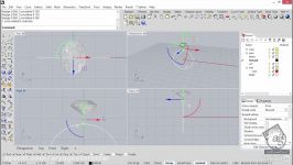 آموزش طراحی جواهرات Rhino  سنگ جواهر سایز حلقه
