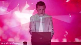 Furniture designer Brodie Neill experiences the new Surface Laptop TV Commercia